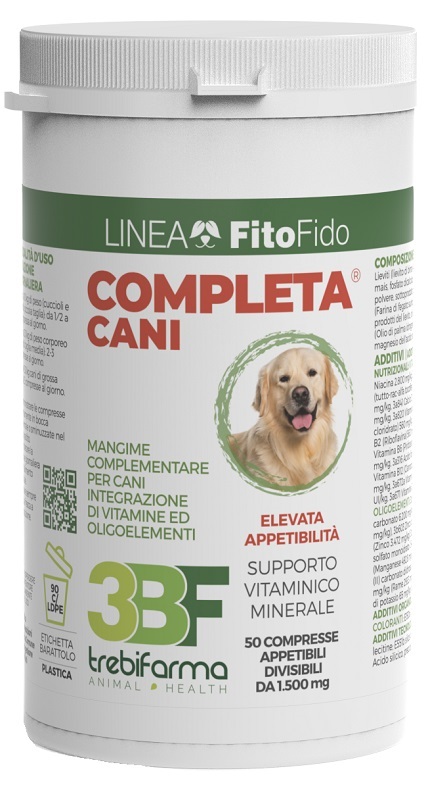 COMPLETA CANI 50 COMPRESSE BARATTOLO 75 G - Antica Farmacia Ferrari