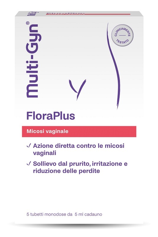 FLORAPLUS MULTI-GYN CANDIDOSI VAGINALE 5 TUBETTI X 5 ML - Antica Farmacia Ferrari