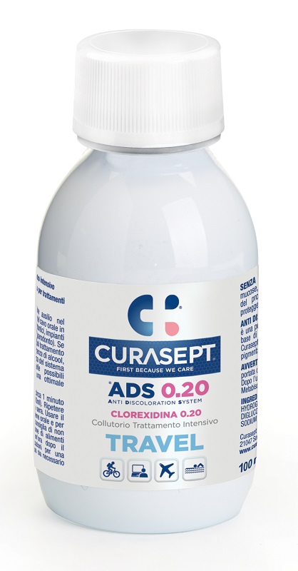 CURASEPT COLLUTORIO 0,20 ADS TRAVEL 100 ML - Antica Farmacia Ferrari