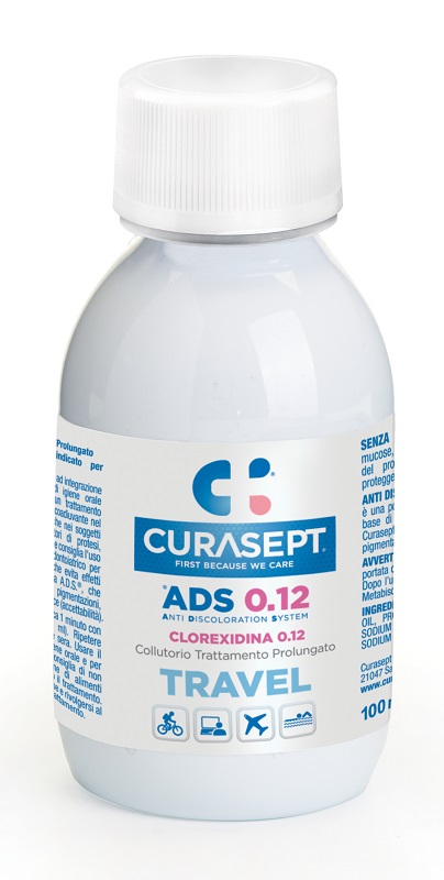 CURASEPT COLLUTORIO 0,12 TRAVEL ADS 100 ML - Antica Farmacia Ferrari