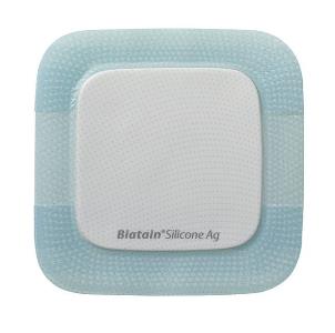 MEDICAZIONE BIATAIN IN SCHIUMA DI POLIURETANO A RILASCIO DI ARGENTO CON BORDO ADESIVO IN SILICONE 12,5X12,5 CM 5 PEZZI - Oltrefarma