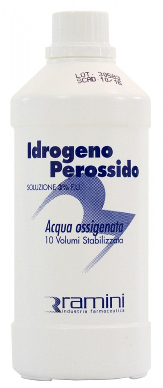 PEROSSIDO D'IDROGENO FU SOLUZIONE 3% 10 VOLUMI 200 ML - Antica Farmacia Ferrari