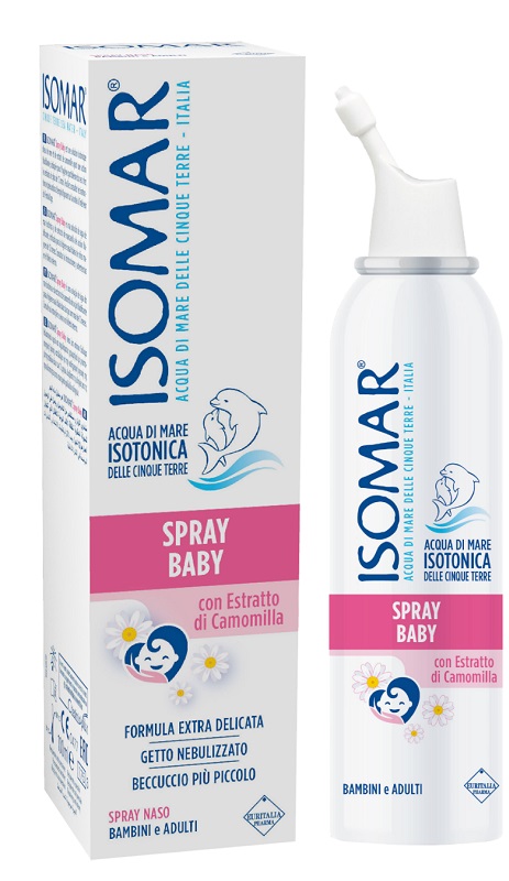 ISOMAR SPRAY BABY CON CAMOMILLA 100 ML - Antica Farmacia Ferrari