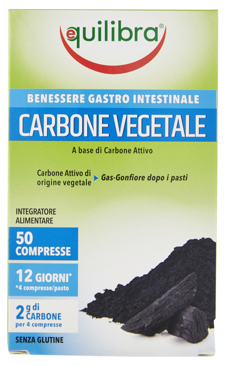 CARBONE VEGETALE 50 COMPRESSE - Antica Farmacia Ferrari