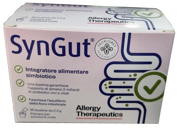SYNGUT 30 BUSTINE DI LIOFILIZZATO DA 2,5 G IN ASTUCCIO 75 G - Antica Farmacia Ferrari