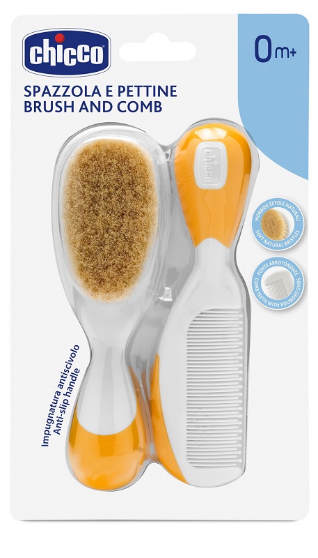 CHICCO SPAZZOLA + PETTINE ARANCIONE - Antica Farmacia Ferrari