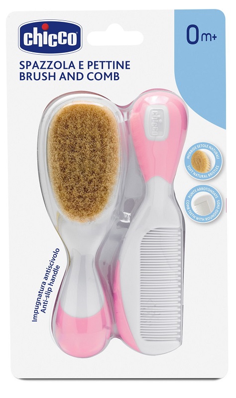 CHICCO SPAZZOLA + PETTINE ROSA - Antica Farmacia Ferrari
