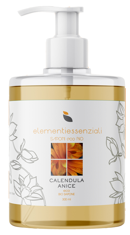 ELEMENTIESSENZIALI SAPONE ECO BIO CALENDULA ANICE 300ML - Antica Farmacia Ferrari