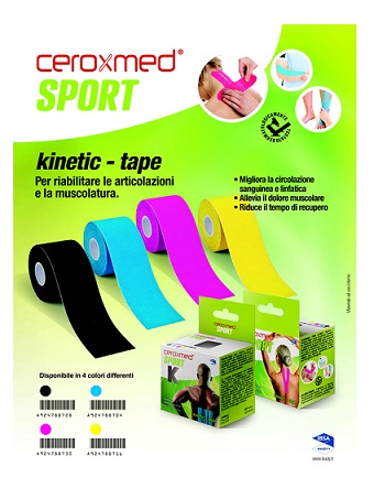 CEROXMED SPORT KINETIC TAPE BLU 1 PEZZO - Antica Farmacia Ferrari