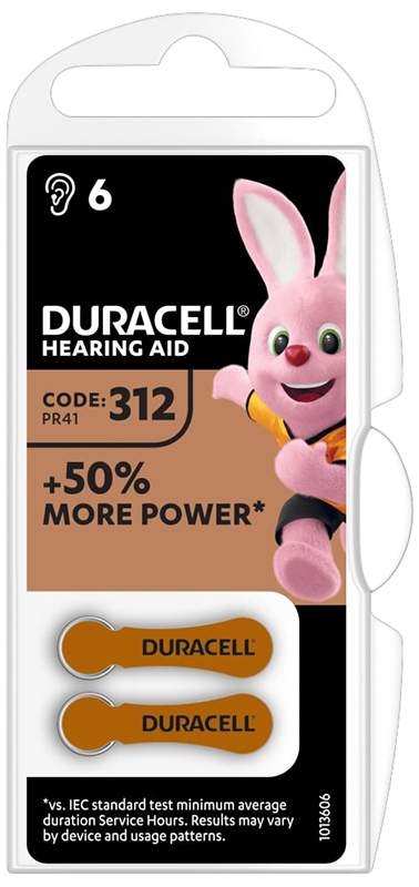 DURACELL EASY TAB 312 MARRONE BATTERIA PER APPARECCHIO ACUSTICO - Antica Farmacia Ferrari