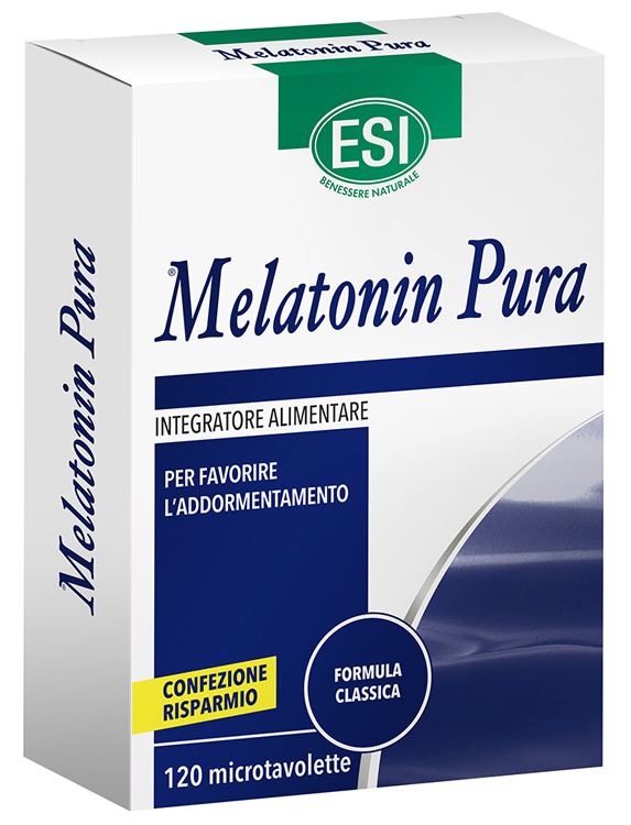 ESI MELATONIN PURA 120 MICROTAVOLETTE - Antica Farmacia Ferrari
