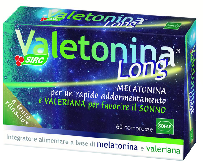 VALETONINA LONG 60 COMPRESSE ASTUCCIO 18 G - Antica Farmacia Ferrari