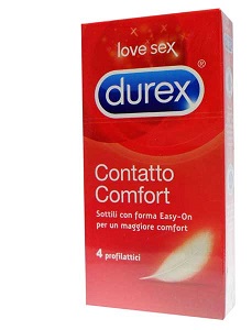 PROFILATTICO DUREX CONTATTO COMFORT 4 PEZZI - Antica Farmacia Ferrari