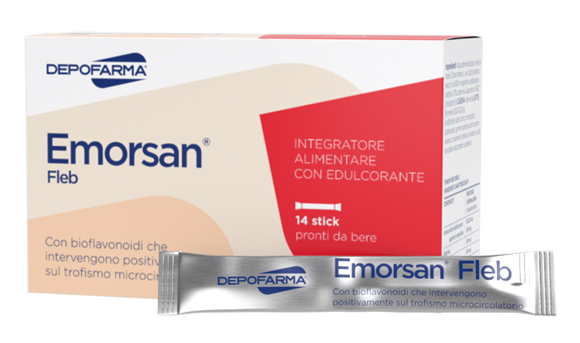 EMORSAN FLEB 14 BUSTINE STICK PACK 15 ML - Antica Farmacia Ferrari