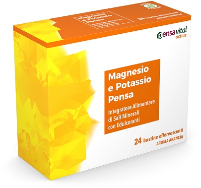 MAGNESIO E POTASSIO ARANCIA PENSA 24 BUSTINE EFFERVESCENTI - Antica Farmacia Ferrari