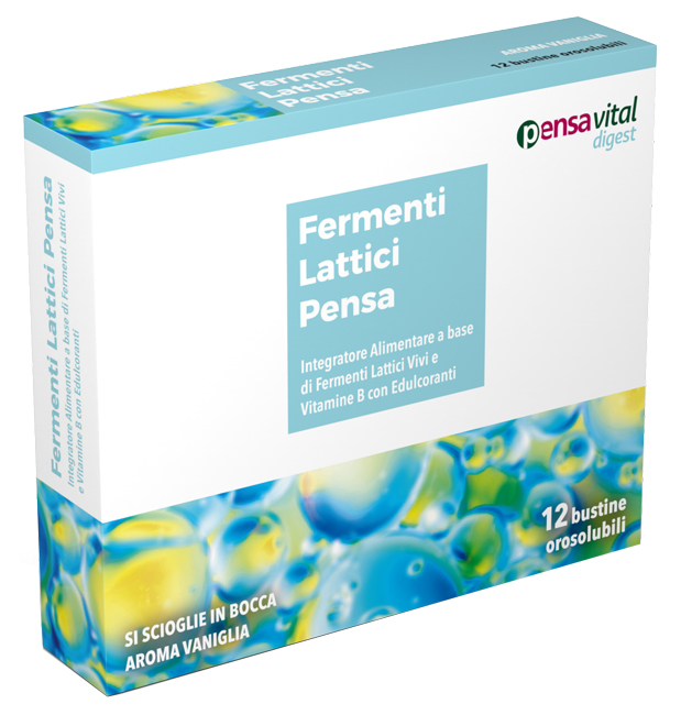 FERMENTI LATTICI VIVI E VITAMINE B 12 VANIGLIA BUSTINE OROSOLUBILI - Antica Farmacia Ferrari