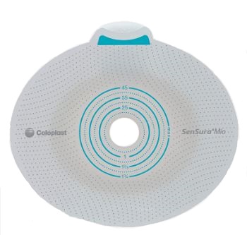 PLACCA PER UROSTOMIA COLOSTOMIA ILEOSTOMIA SENSURA MIO CLICK SISTEMA A DUE PEZZI FLANGIA 70 MM FORO RITAGLIABILE 10-65 MM 5 PEZZI - Antica Farmacia Ferrari