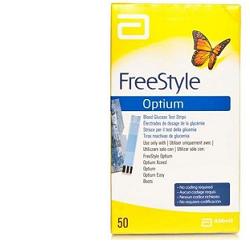 STRISCE MISURAZIONE GLICEMIA FREESTYLE OPTIUM TEST STRIPS 50 PEZZI SENZA CALIBRAZIONE - Antica Farmacia Ferrari