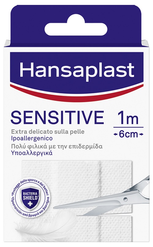 HANSAPLAST STRISCIA SENSITIVE PRETAGLIATA 1X6CM 10 PEZZI - Antica Farmacia Ferrari