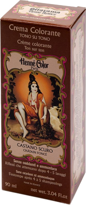 HENNE NUANCE CASTANO SCURO CREMA HENNE COLOR CREMA COLORANTE PRONTA ALL'USO - Antica Farmacia Ferrari