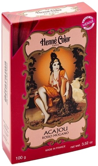 POLVERE HENNE ACAJOU ROSSO MOGANO HENNE COLOR POLVERE VEGETALE COLORANTE RIFLESSANTE 100 G - Antica Farmacia Ferrari