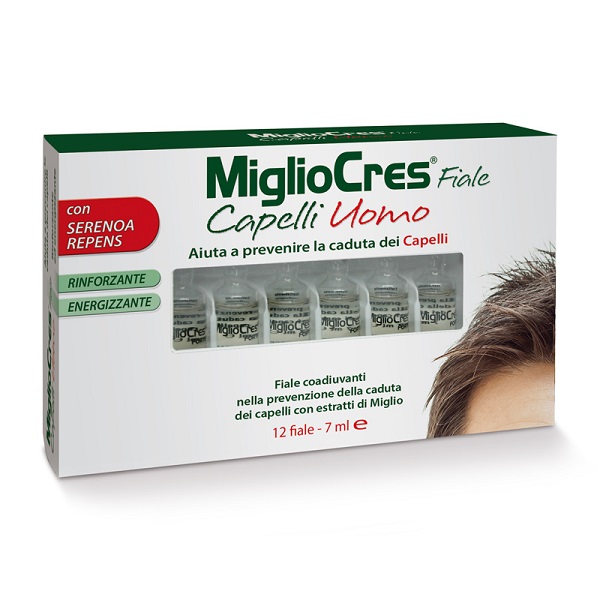 MIGLIOCRES FIALE CAPELLI UOMO 12 FIALE - Antica Farmacia Ferrari