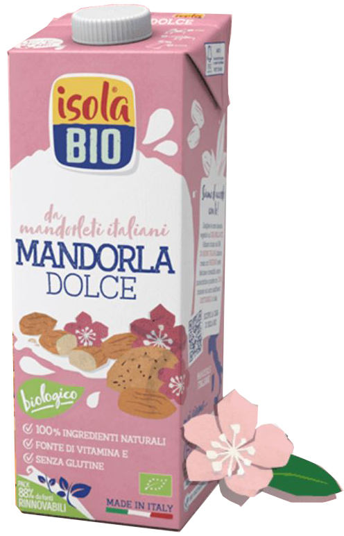 ISOLA BIO MANDORLA DOLCE BEVANDA BIOLOGICA 1 LITRO - Antica Farmacia Ferrari