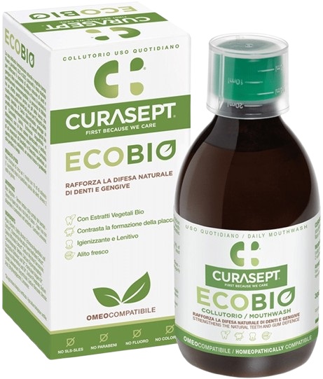 CURASEPT COLLUTORIO ECOBIO 300 ML PHARMADENT - Antica Farmacia Ferrari