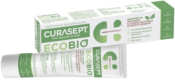 CURASEPT PHARMADENT ECOBIO DENTIFRICIO 75 ML - Antica Farmacia Ferrari