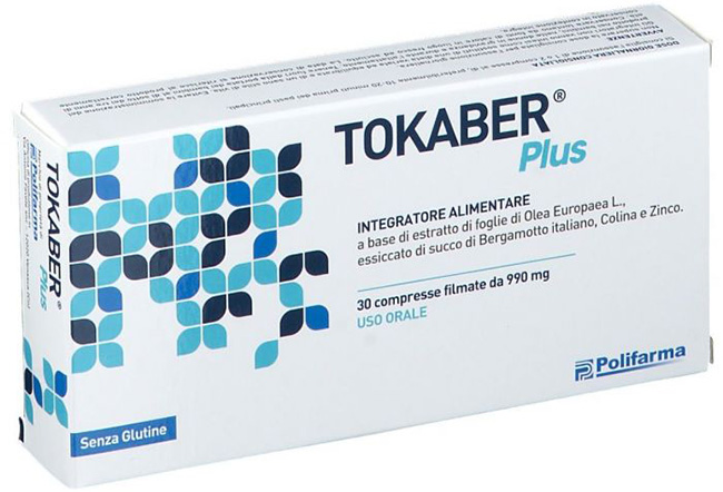 TOKABER PLUS 990MG 30 COMPRESSE - Antica Farmacia Ferrari