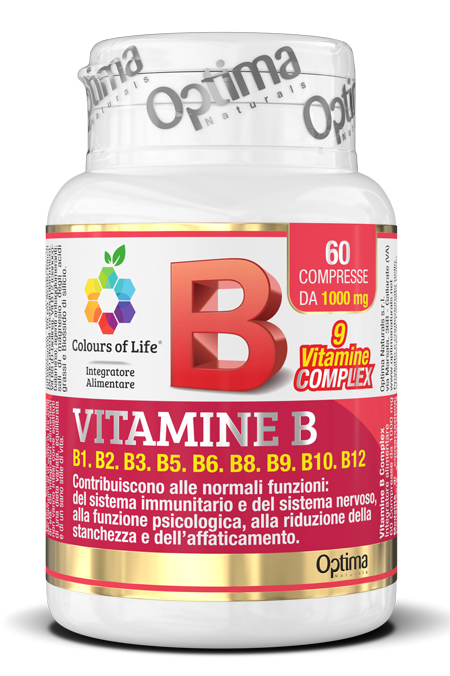 COLOURS OF LIFE VITAMINE B COMPLEX 60 COMPRESSE 1000 MG - Antica Farmacia Ferrari