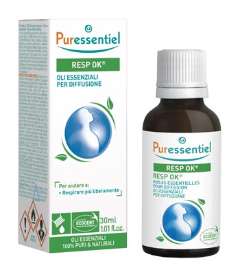 MISCELA RESP OK OLI ESSENZIALI PER DIFFUSIONE 30 ML PURESSENTIEL ECOCERT - Antica Farmacia Ferrari