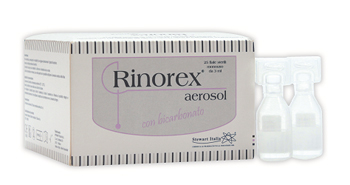 FIALA PER AEROSOL RINOREX BICARBONATO 25 FIALE 3 ML - Antica Farmacia Ferrari