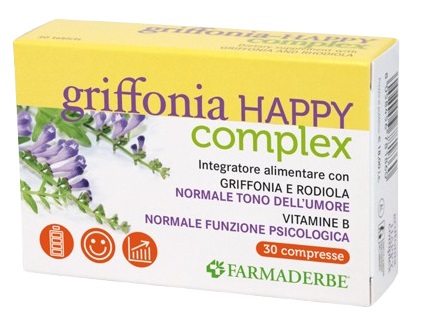 GRIFFONIA HAPPY COMPLEX 30 COMPRESSE - Antica Farmacia Ferrari