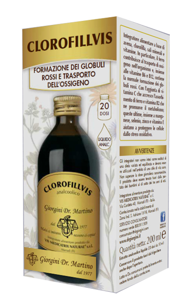 CLOROFILLVIS LIQUIDO ANALCOLICO 200 ML - Antica Farmacia Ferrari