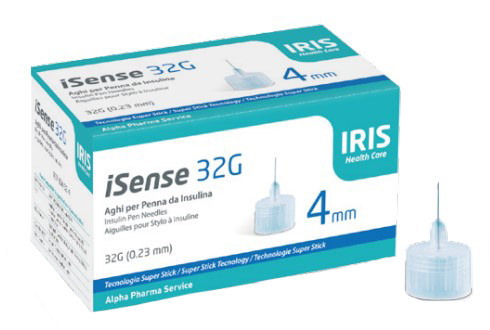 I SENSE AGO PER INSULINA GAUGE 32 4 MM 100 PEZZI - Antica Farmacia Ferrari