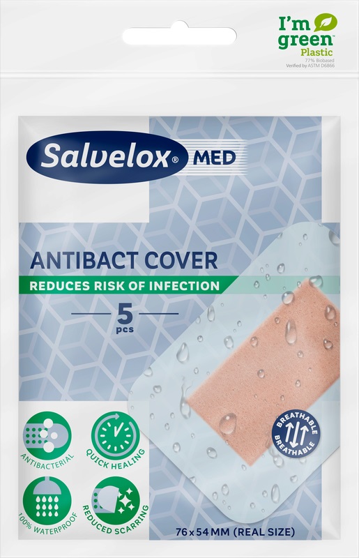 CEROTTO SALVELOX MED ANTIBACT COVER 12X5 CM 5 PEZZI - Antica Farmacia Ferrari