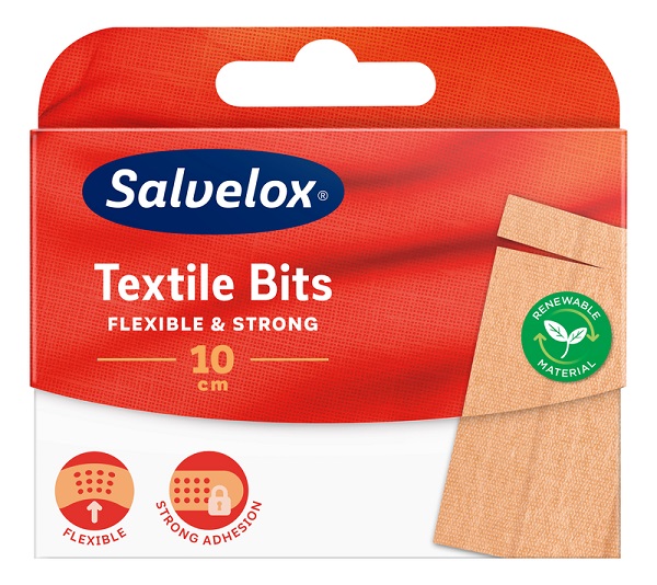 CEROTTO SALVELOX TEXTILE BITS 12X10 CM 10 PEZZI - Antica Farmacia Ferrari