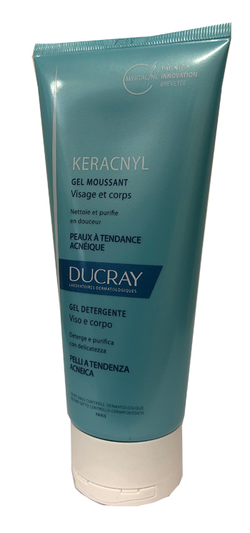 KERACNYL GEL MOUSSANT VISO CORPO 200 ML - Antica Farmacia Ferrari