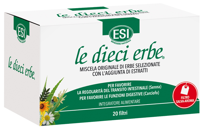 ESI LE DIECI ERBE TISANA 20 FILTRI - Antica Farmacia Ferrari