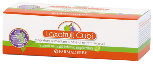 LAXAFRUIT 15 CUBETTI MASTICABILI 150 G - Antica Farmacia Ferrari