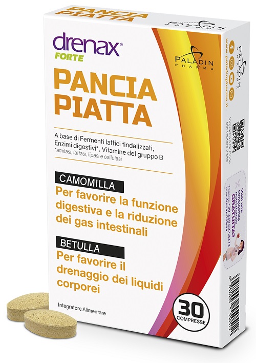 DRENAX FORTE PANCIA PIATTA 30 COMPRESSE - Antica Farmacia Ferrari