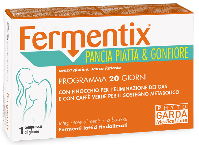 FERMENTIX PANCIA PIATTA E GONFIORE 20 COMPRESSE - Antica Farmacia Ferrari