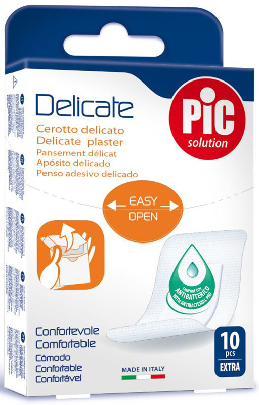 CEROTTO PIC DELICATE EXTRA ANTIBATTERICO 10 PEZZI - Antica Farmacia Ferrari