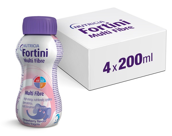 FORTINI MULTI FIBRE GUSTO FRAGOLA 200 ML - Antica Farmacia Ferrari