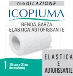 BENDA GARZA ELASTICA ICOPIUMA AUTOFISSANTE CM 10 X 20 MT - Antica Farmacia Ferrari