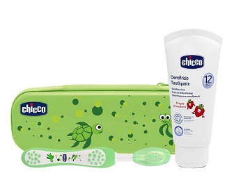 CHICCO SET DENTALE VERDE CON FLUORO - Antica Farmacia Ferrari