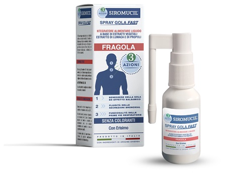 SIROMUCIL 3 AZIONI SPRAY GOLA FAST 15 ML - Antica Farmacia Ferrari