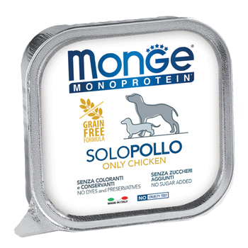 MONGE MONOPROTEICO 100% POLLO 150 G - Oltrefarma