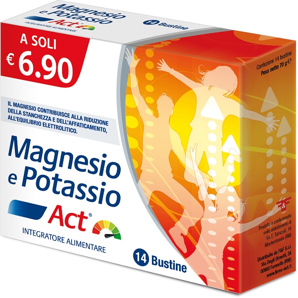 MAGNESIO E POTASSIO ACT 14 BUSTINE 5 G - Antica Farmacia Ferrari